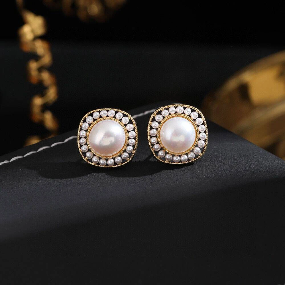 铜合金耳饰 《货号6356》时尚气质小米珠珠耳钉