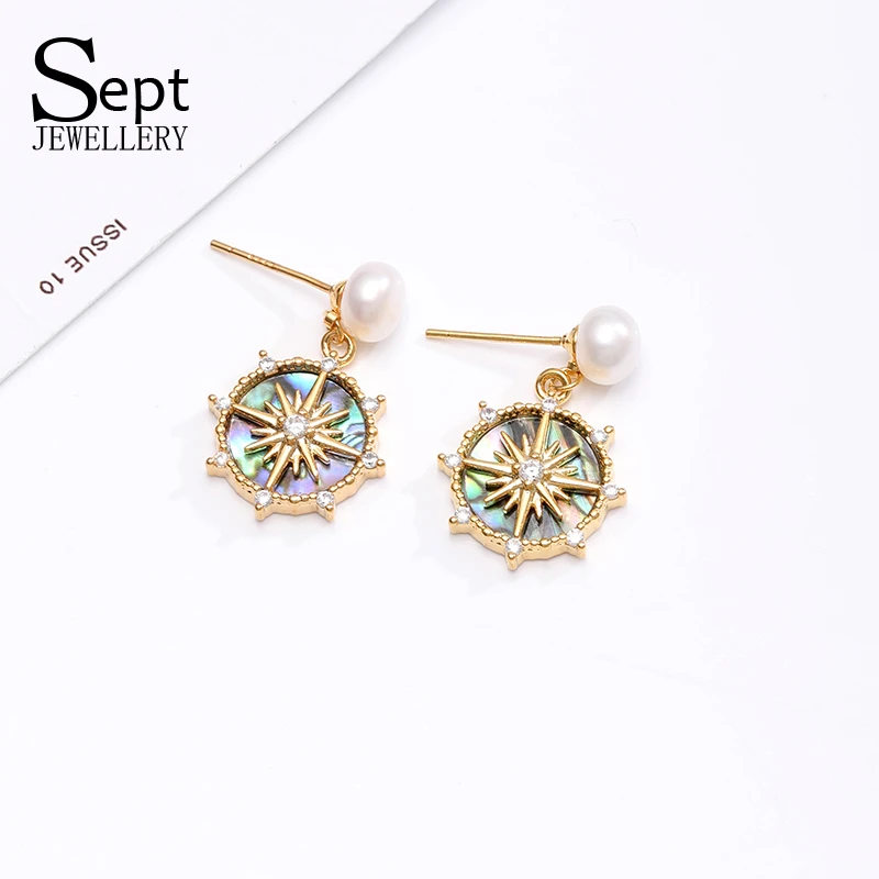 铜合金耳饰 《货号6181》八芒星复古精致气质时尚耳饰耳环