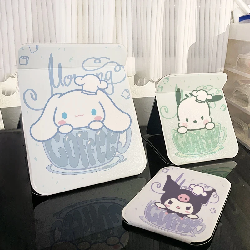 折叠镜子三丽鸥库洛米便携式化妆镜学生宿舍桌面梳妆镜家居小镜子