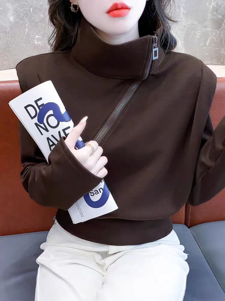 直播间扣号不要随意下单   打底衫显瘦气质长袖洋气时尚百搭韩版