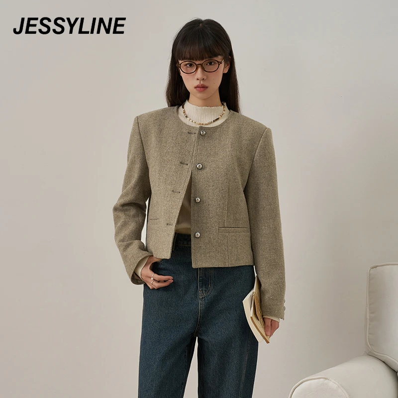jessyline2025早春新款 杰茜莱气质高级感短外套女 433107188