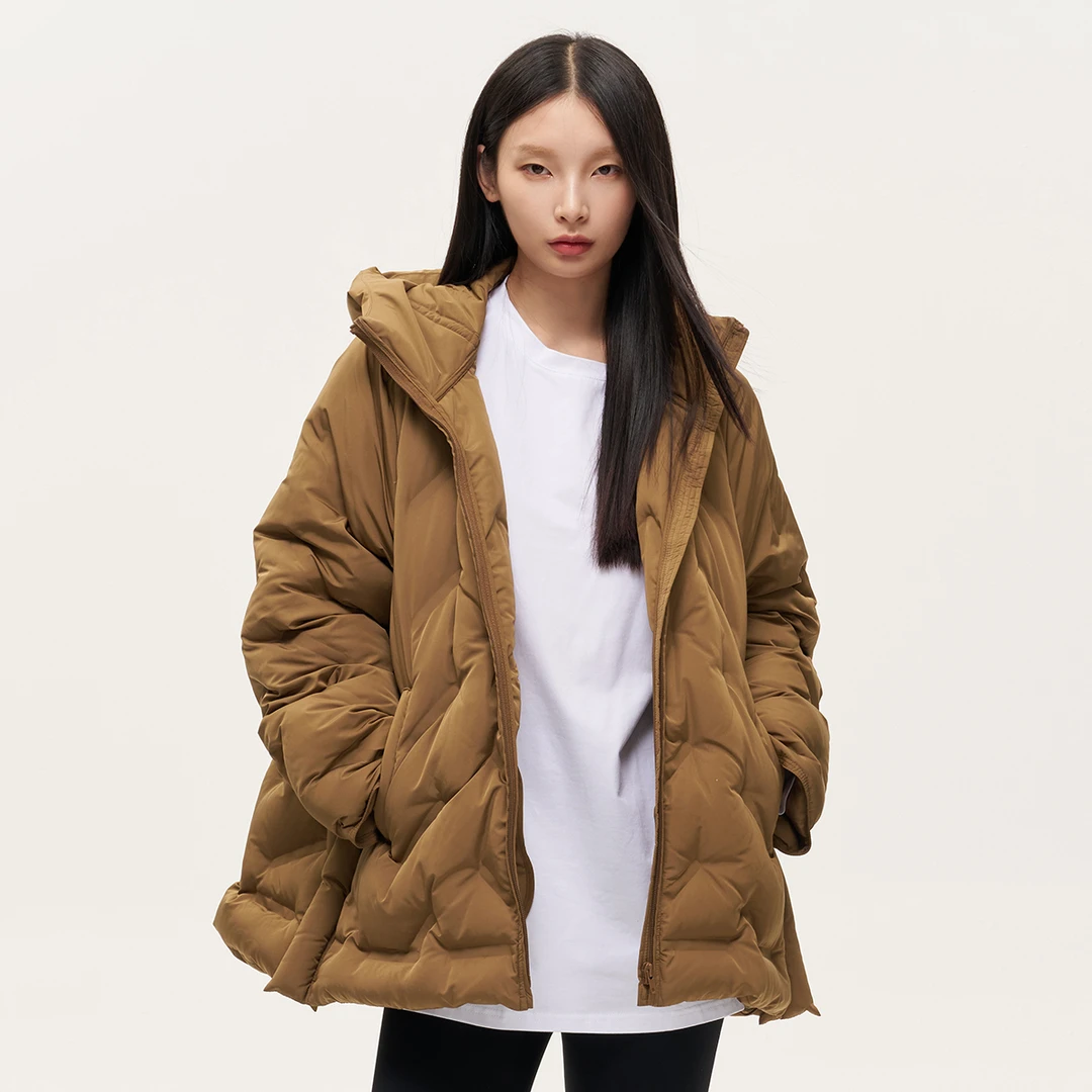 杰茜莱防寒羽绒服美拉德穿搭热力感外套女jessyline 24K龙穿搭