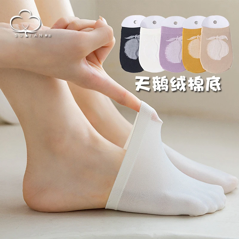 半掌袜女春夏季隐形袜薄款脚掌半拖半截高跟鞋袜子前掌垫防滑隐形