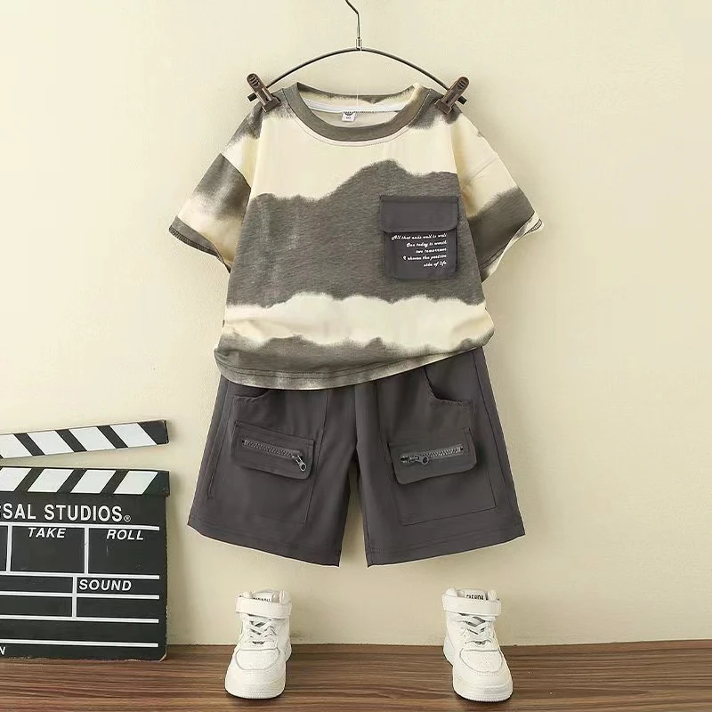 儿童套装男童洋气休闲夏季夏装韩版儿童套装男童洋气休闲夏季夏装