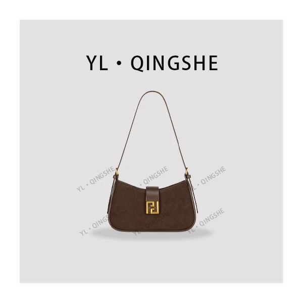 【依琳定制】女士潮流时尚经典气质手拎单肩包GQ-2896-咖啡