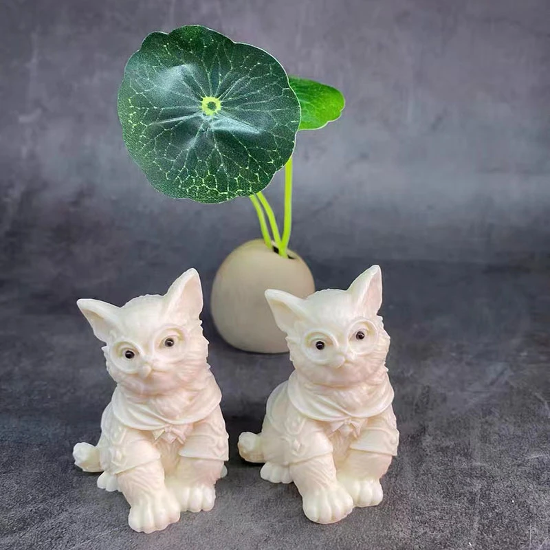 象牙果波斯猫玩偶公仔摆件生气招财猫可爱卡通桌面装饰玩具手把件