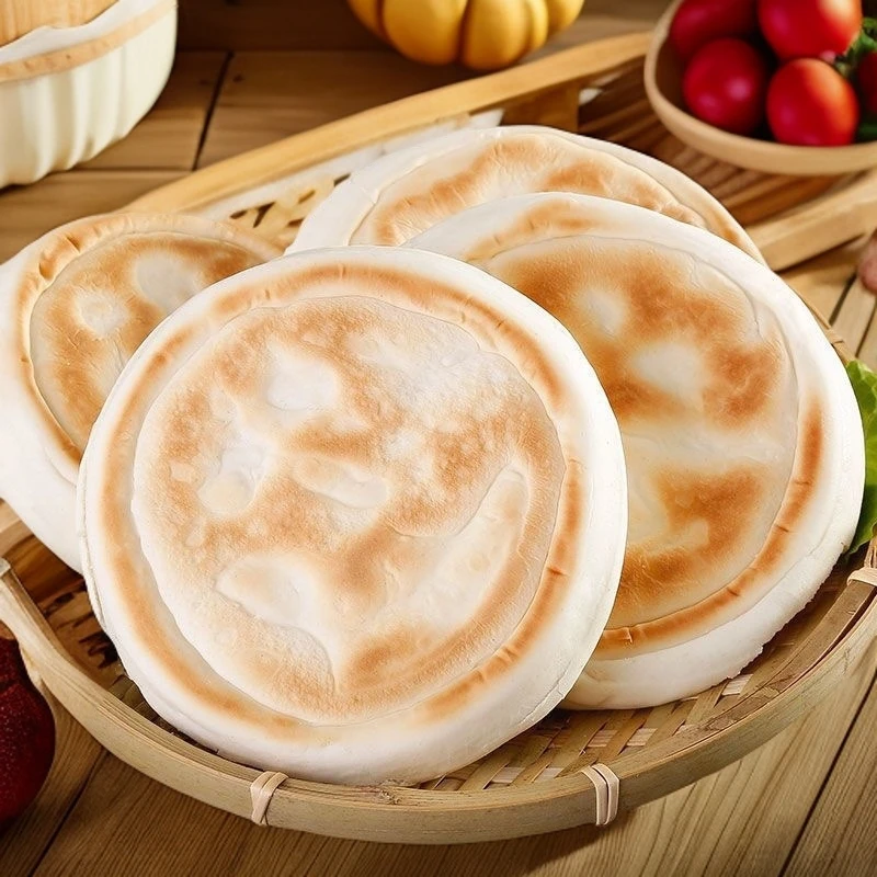 白吉馍批发肉夹馍胚里脊烧饼手白吉馍火烧现做发早餐食用馍饼特产