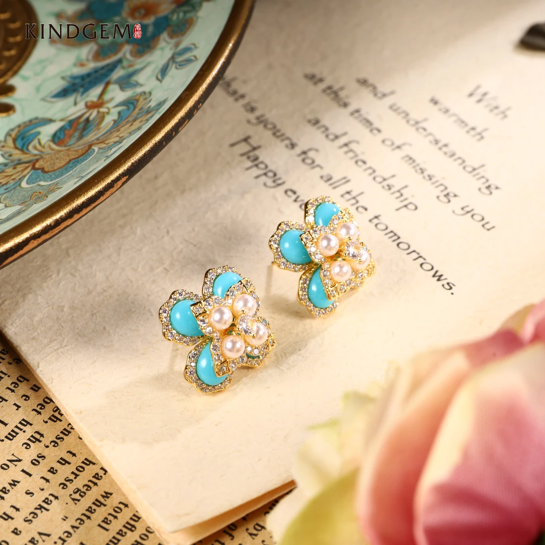 铜合金仿珍珠耳饰 金色轻奢珠珠小众百搭耳环耳饰 BC95XFCC-28643