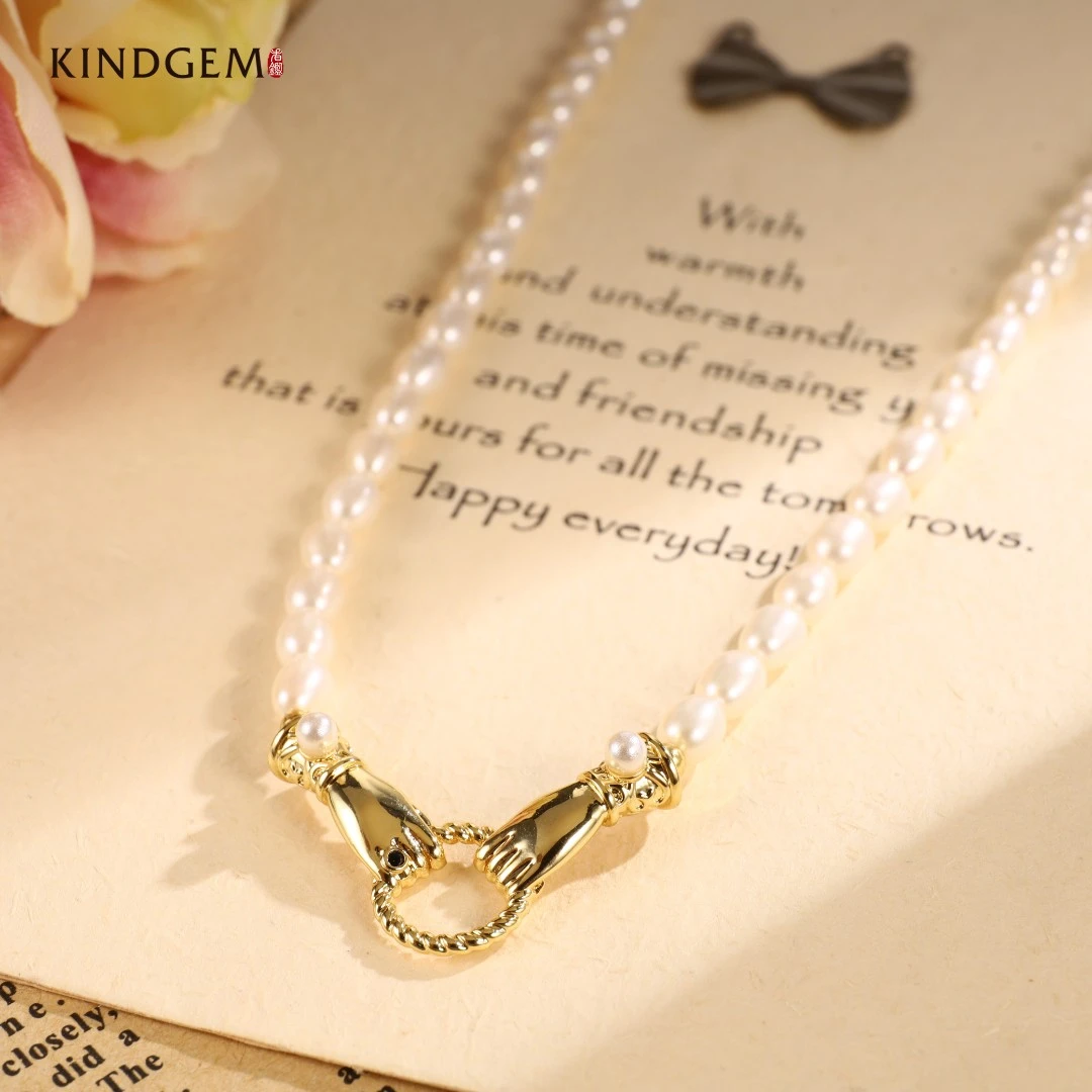 铜合金仿珍珠项链 小香风优雅气质珠珠高档项链 CZ194XIPC-27870