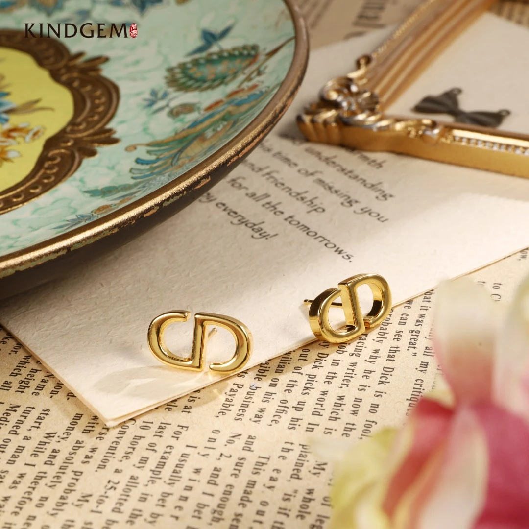 铜合金耳饰 AP101XKKC-28242百搭气质简约精致耳环