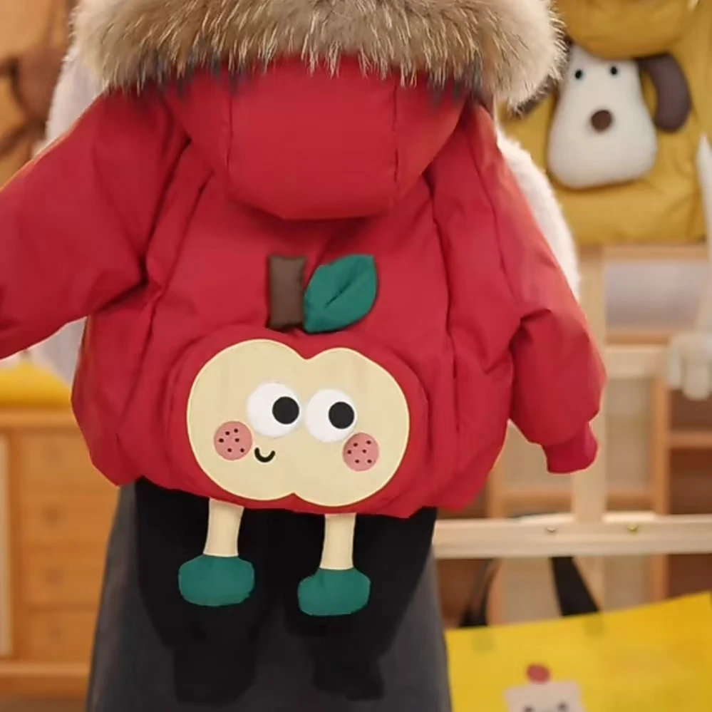 宝宝生日礼物棉外套新款宝宝御寒保暖女童可爱三防女童新款冬装