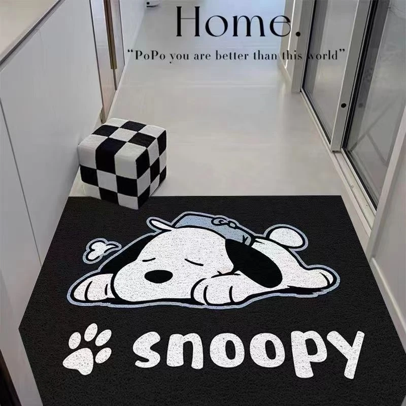 新品入户地垫卡通史努比门垫耐脏防滑丝圈门垫吸水防滑垫网红脚垫
