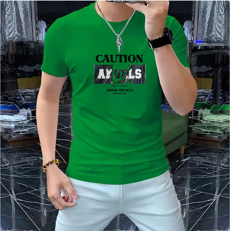 2024四季新款修身百搭体恤韩版吸汗打底衫圆领柔软男T恤短袖