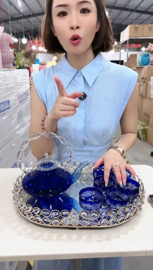 【闪购商品】简东花器ZV-60一壶6杯子