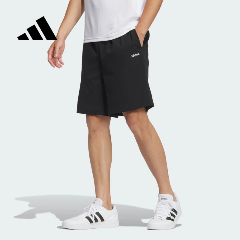 adidas/阿迪达斯夏季男款宽松纯棉短裤透气休闲运动短裤JP2078-多