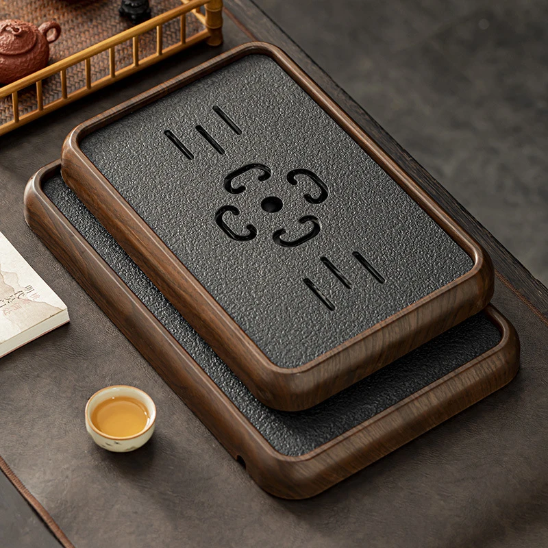 2024新款茶盘家用小型沥储水式茶台功夫茶具茶海干泡托盘茶道用具