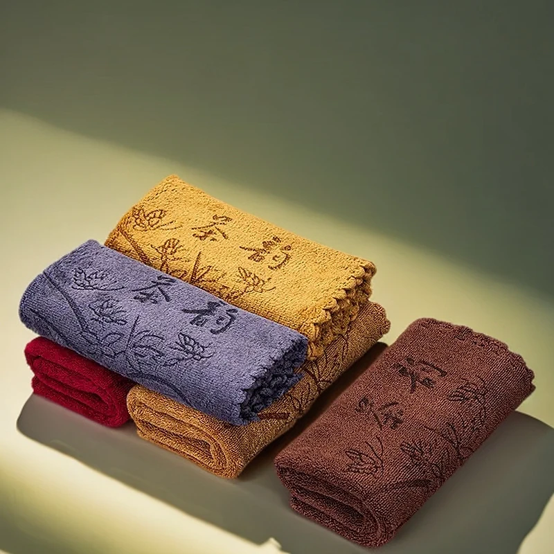 功夫茶巾茶布吸水加厚茶具毛巾茶几茶桌布禅意抹布垫茶台茶道用具