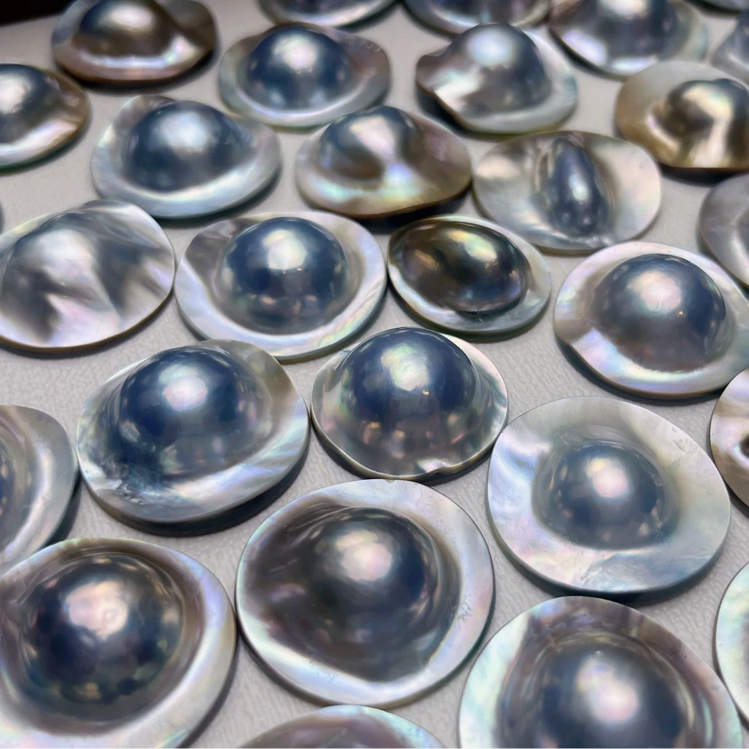 天然海水马贝荷包蛋裸珠（多样性发一）