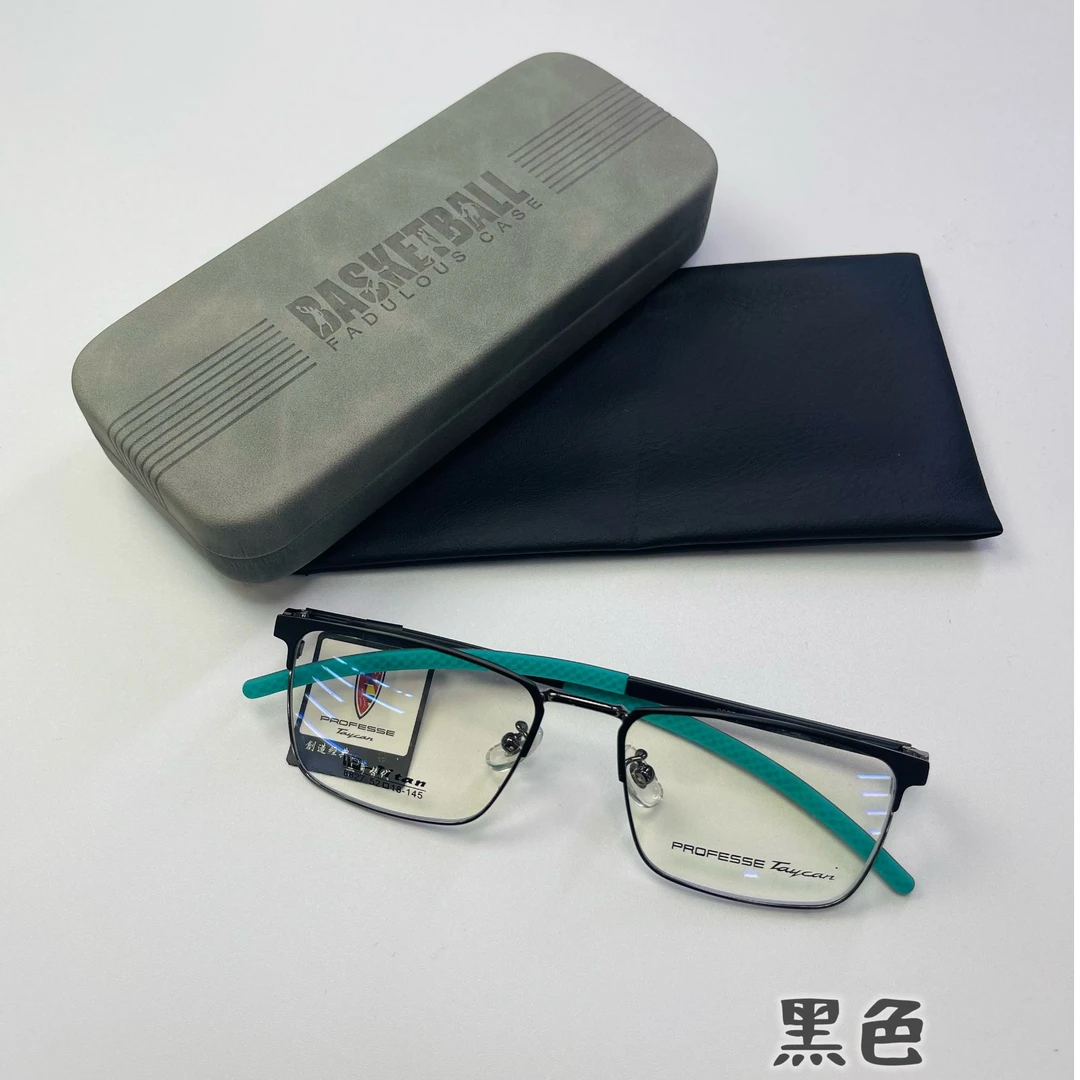 男女经典时尚钛架超轻气质商务眉型框男女可配防辐射变色近视镜