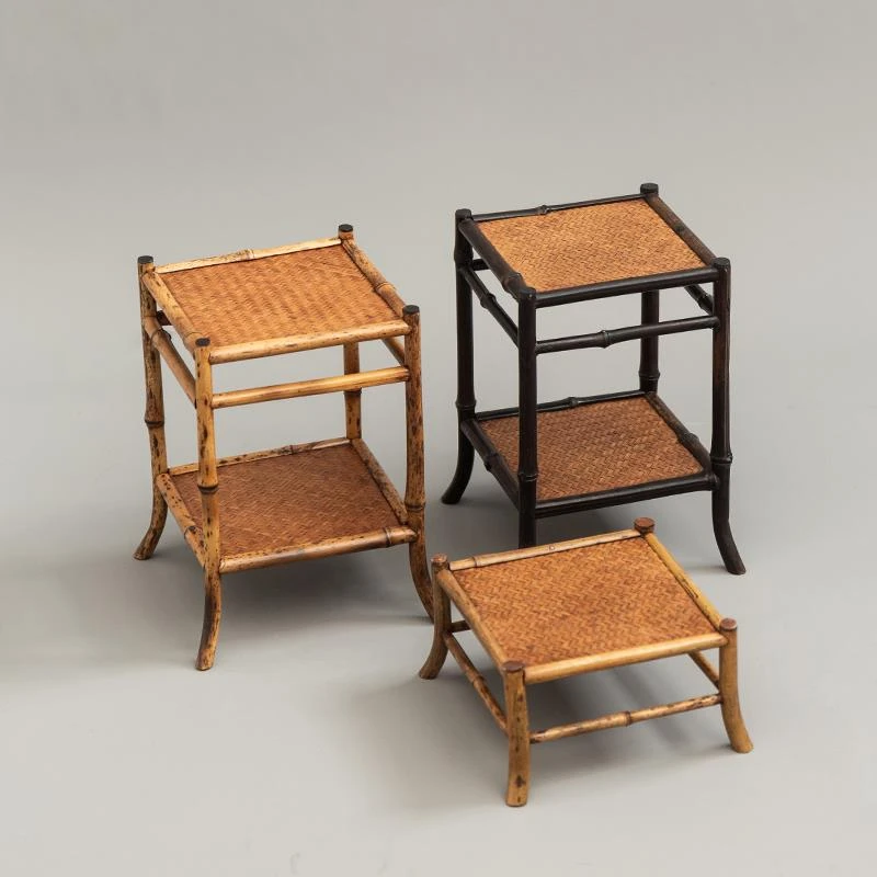 紫竹桌面花架兰几菖蒲花台禅意茶室茶棚中式迷你多肉植物室内摆饰