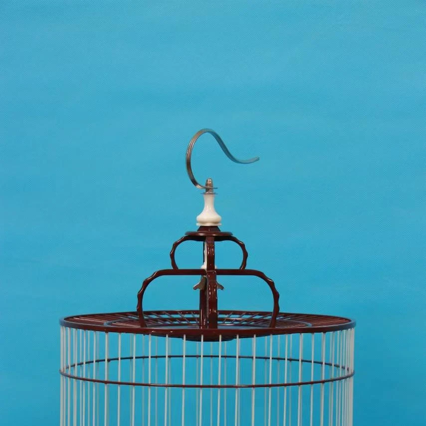 聚兴鸟笼新款圆笼靛颏笼塑钢鸟笼贝子笼绣眼笼玉鸟笼塑钢笼塑料笼