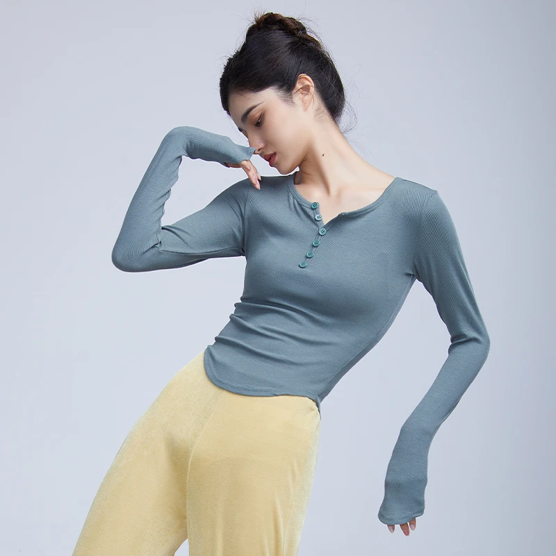 【小含专属】现代舞短袖上衣练功服修身华丽独秀训练服舞蹈服显瘦