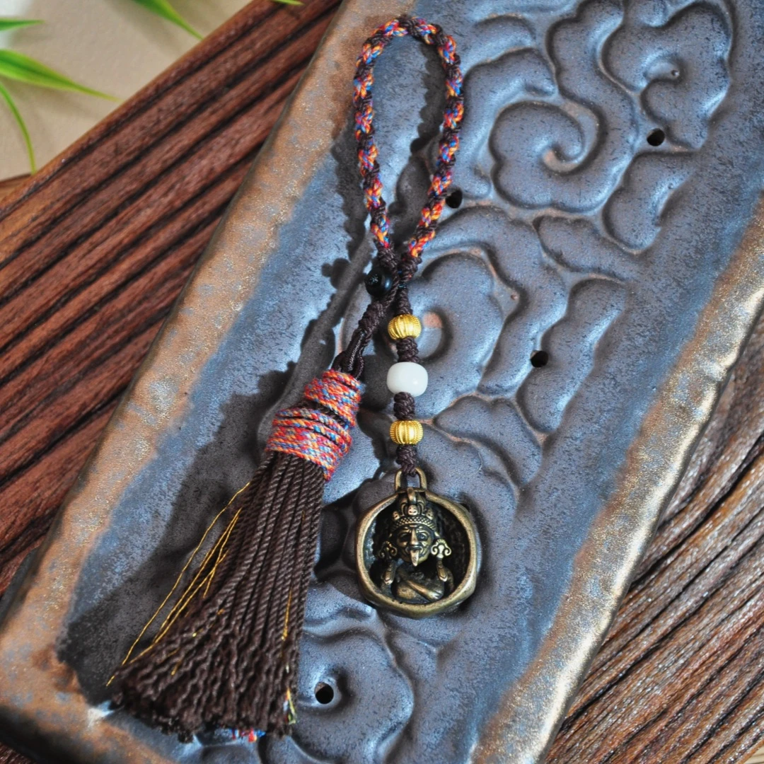 非金属布艺吊坠 【千万福】扎基民族风编织挂件-A0310048