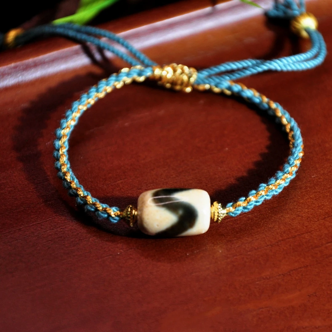 非金属布艺手链 【千万福】牙牙民族风编织手绳-A1700409