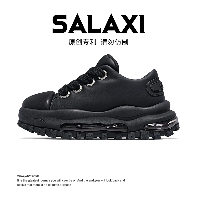 SALAXI 【情侣款】夏季时尚高级感休闲百搭潮鞋中帮厚底气垫鞋