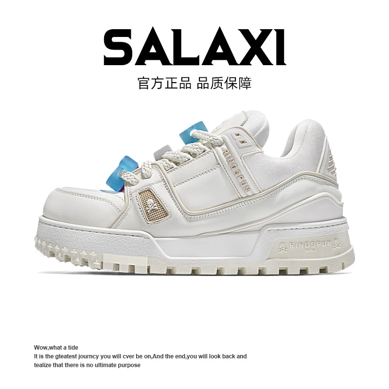 SALAXI【情侣款】冬季潮牌百搭男女款情侣鞋厚底运动休闲鞋