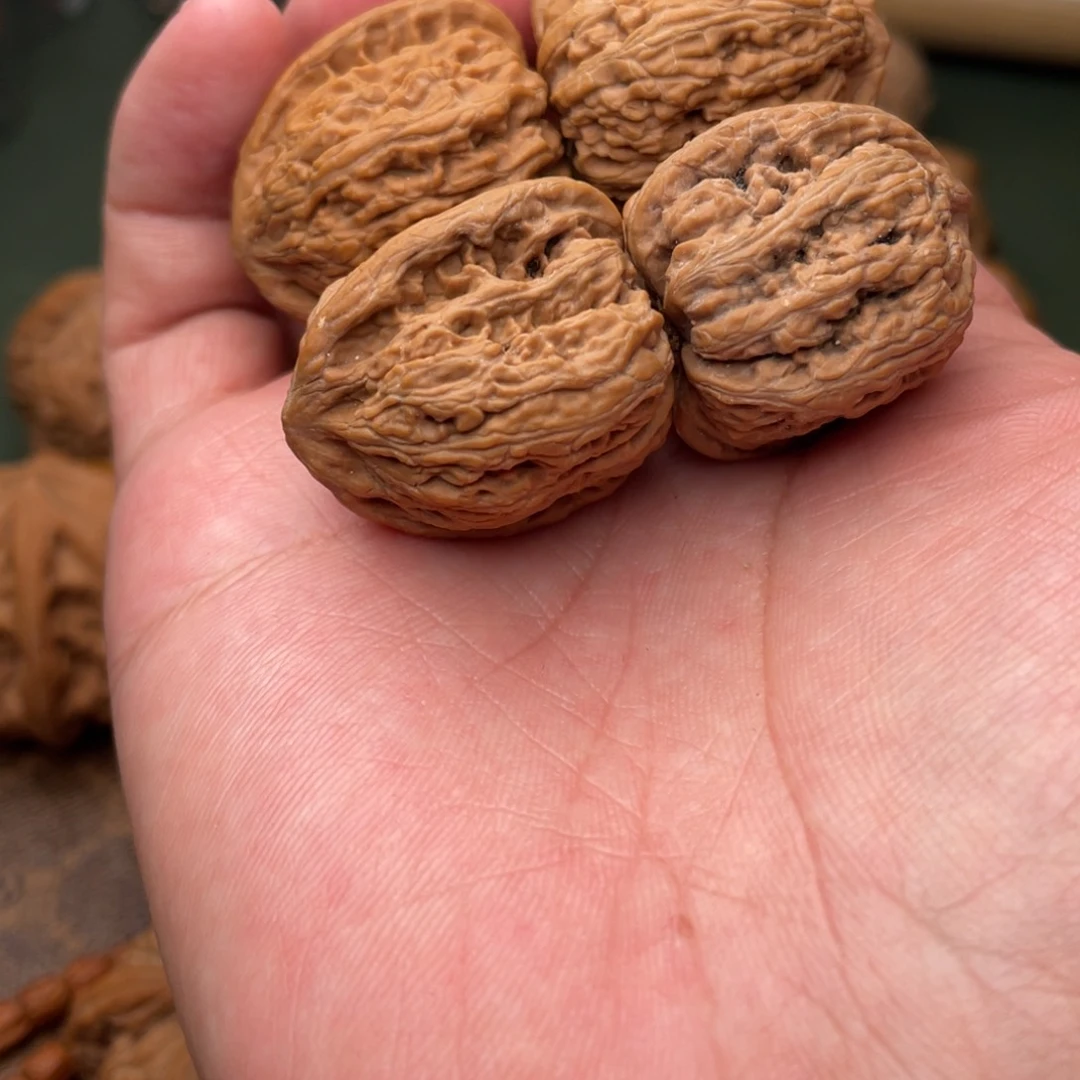 核桃核雕全品红宝石密纹