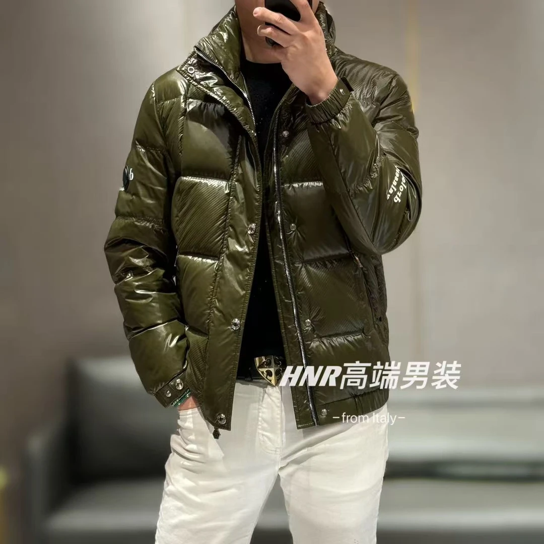 方块格设计款秋冬男士休闲高品质保暖羽绒服10106