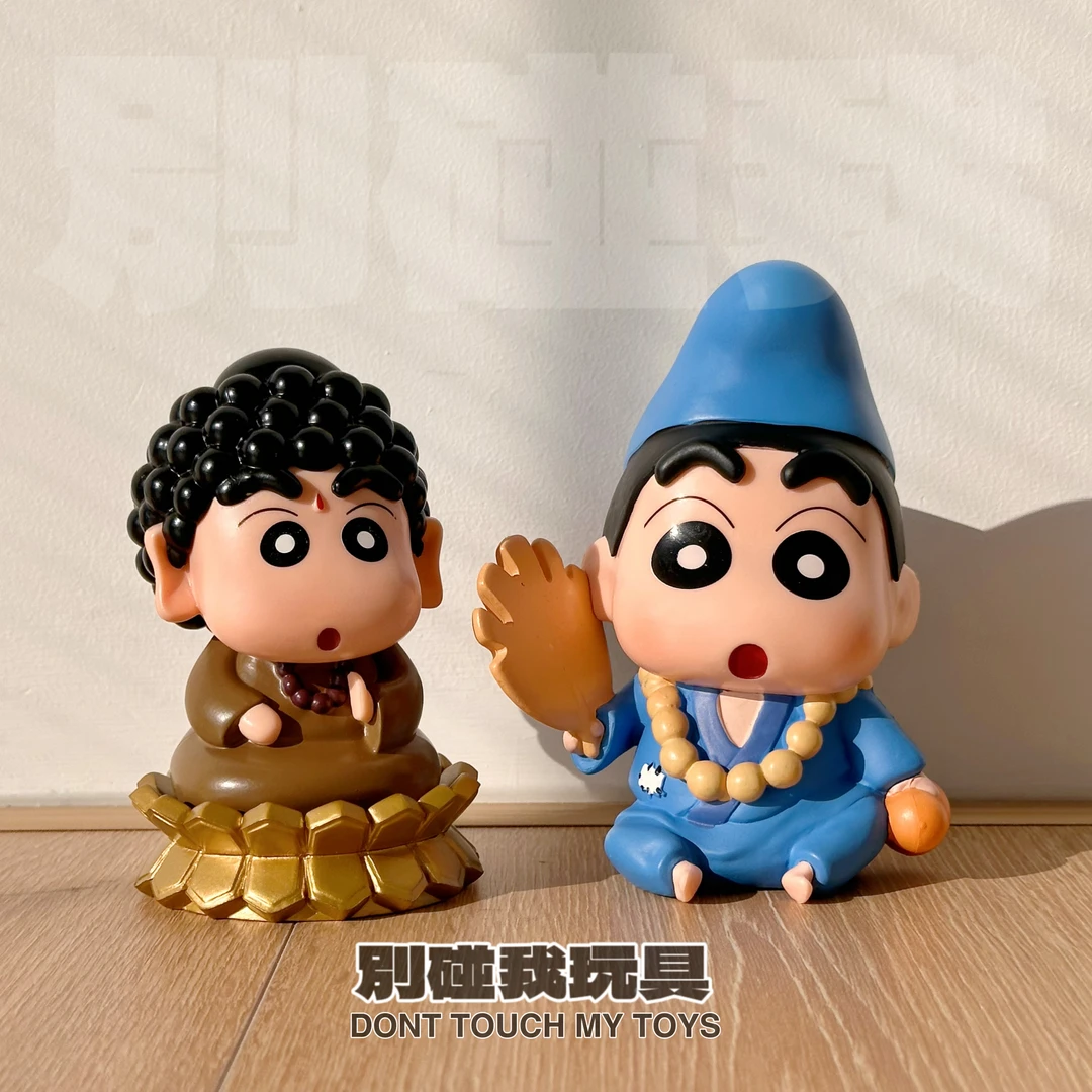 潮玩GK蜡笔小新系列 野原新之助 济公佛祖小新 手办摆件玩具