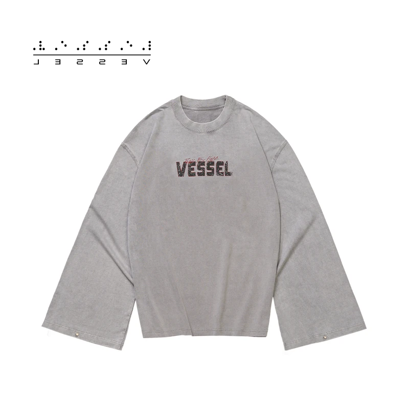 XVESSEL【新品发售】漫威联名死侍潮流男女同款蝙蝠秋季长袖T恤