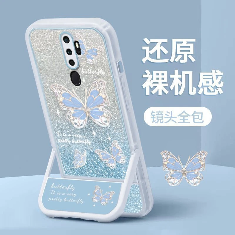 蝴蝶适用oppoA11x手机壳A11硅胶套A11镜头全包防摔女网红软壳可爱