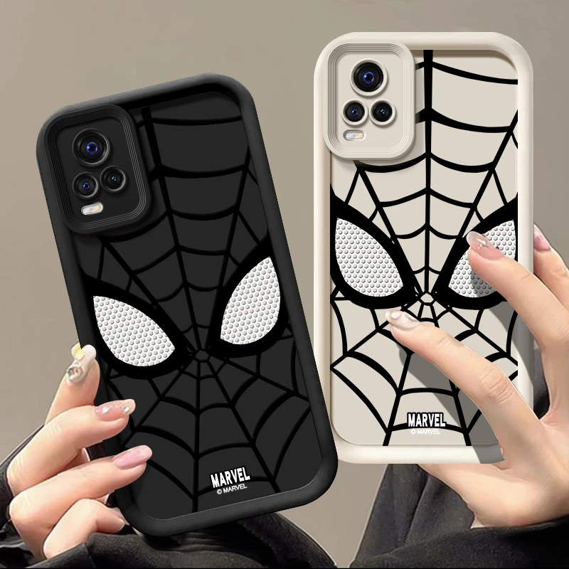 蜘蛛侠适用vivoS7手机壳新款全包防摔保护套卡通硅胶软壳磨砂网红