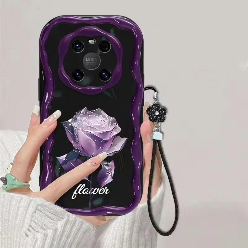 玫瑰适用鼎桥M40手机壳m4o奶油纹轻奢软壳ins风女防摔新款时尚潮