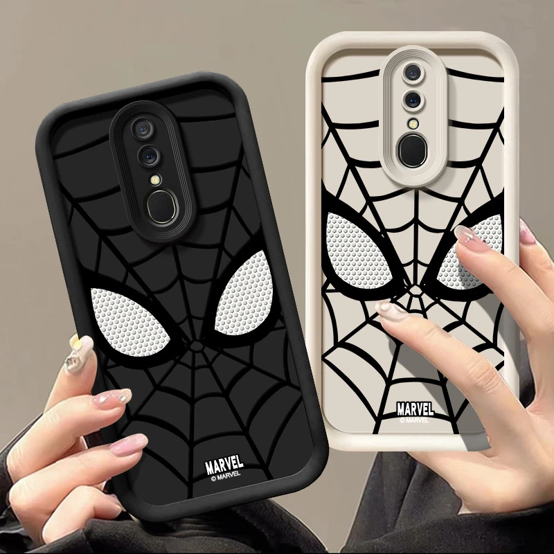 蜘蛛侠适用OPPOA9手机壳新款全包防摔保护套卡通硅胶软壳磨砂网红
