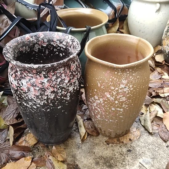 【闪购商品】紫砂花盆口13高23 口14高25两个