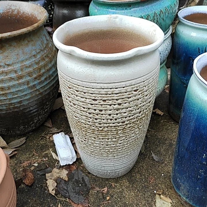 【闪购商品】紫砂花盆口18高32一个