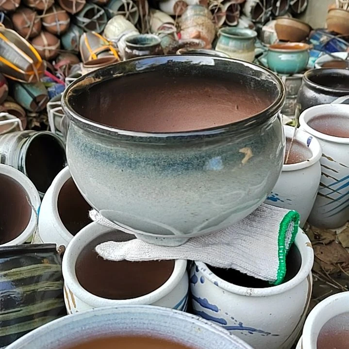 【闪购商品】紫砂花盆口19高13瑕疵两个