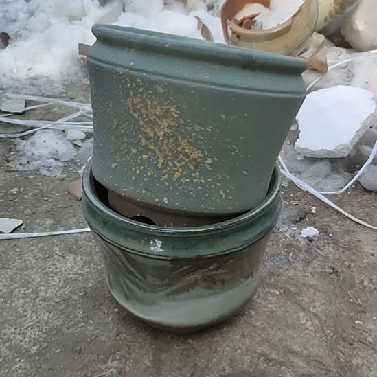 【闪购商品】紫砂花盆口18高16两个一组