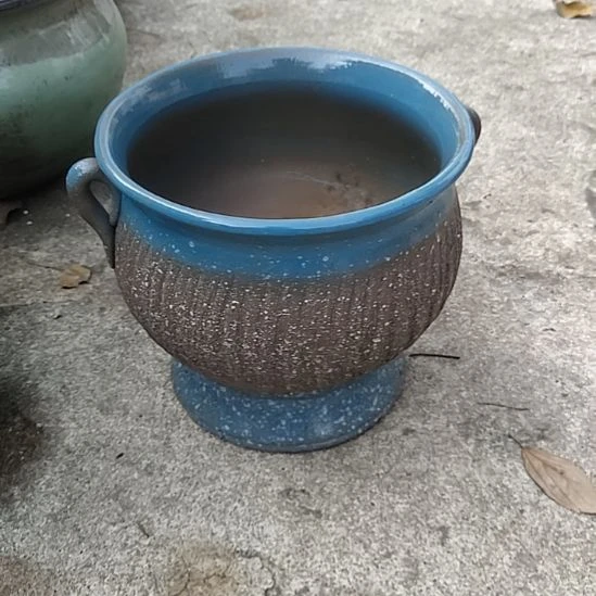 【闪购商品】紫砂花盆口19高18盆里比较脏一个