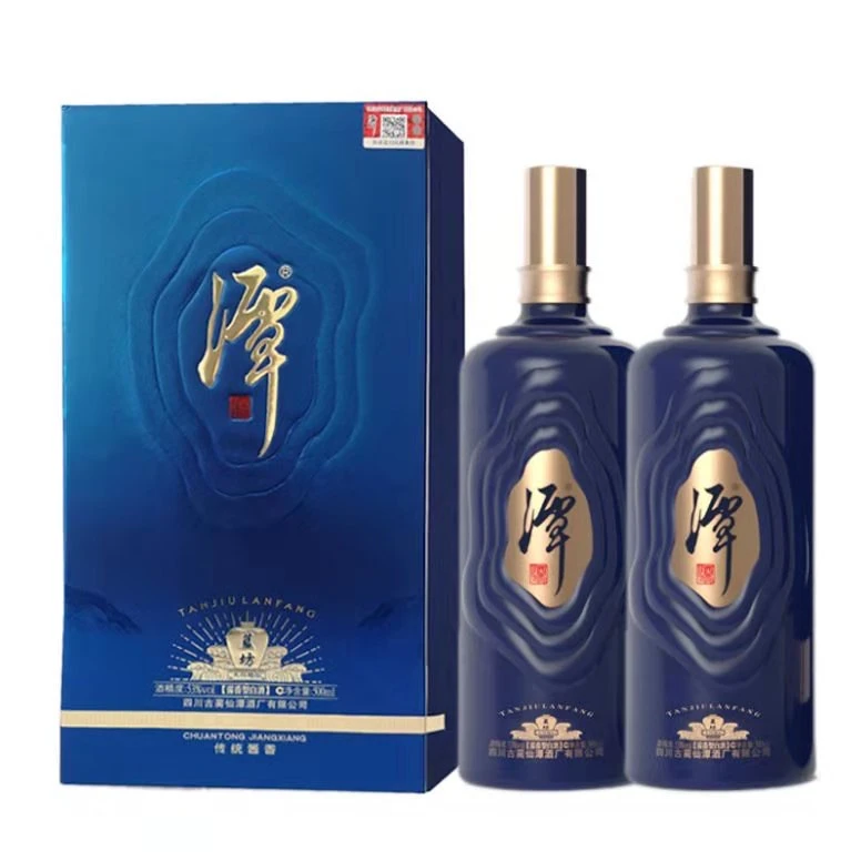 53度 潭酒 蓝坊 酱香型白酒500ML*1