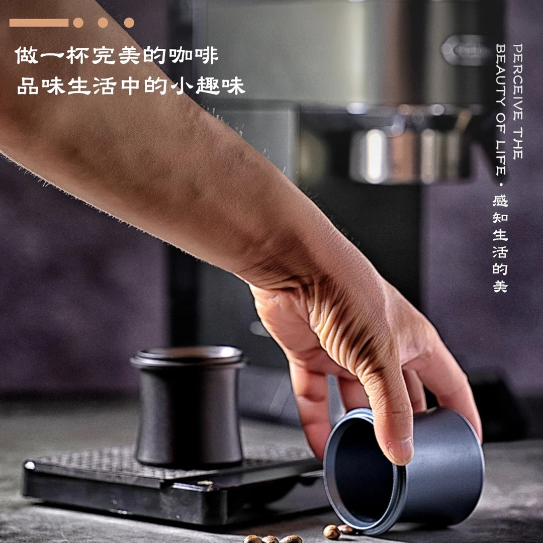咖啡接粉杯咖啡粉接粉吾极-小蛮腰手摇咖啡接粉杯铝合金意式手冲