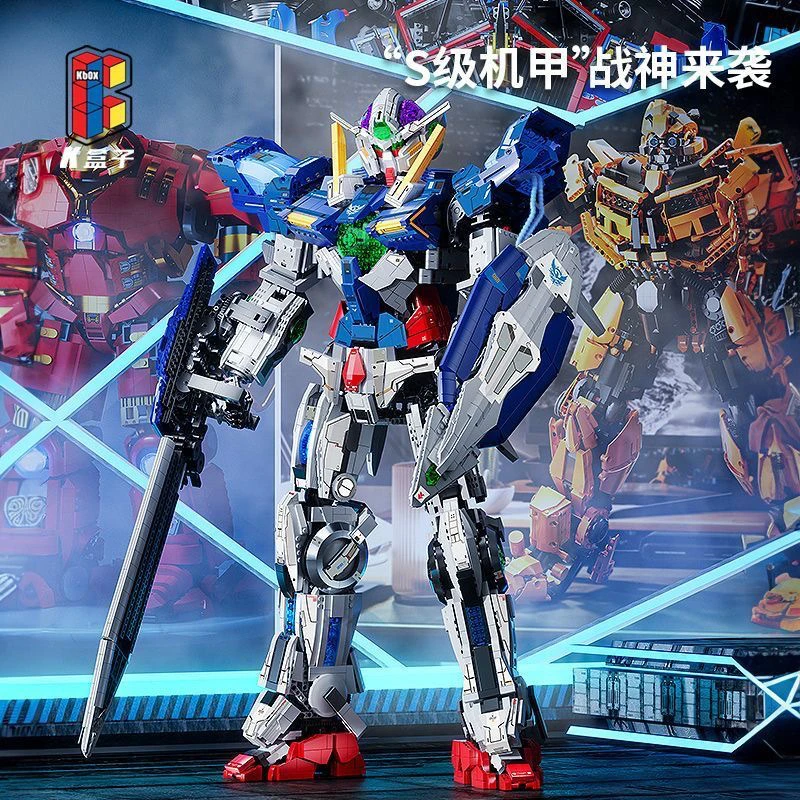 K盒子V5012s级大型机甲擎天柱机器人模型高难度拼装积木玩具礼物