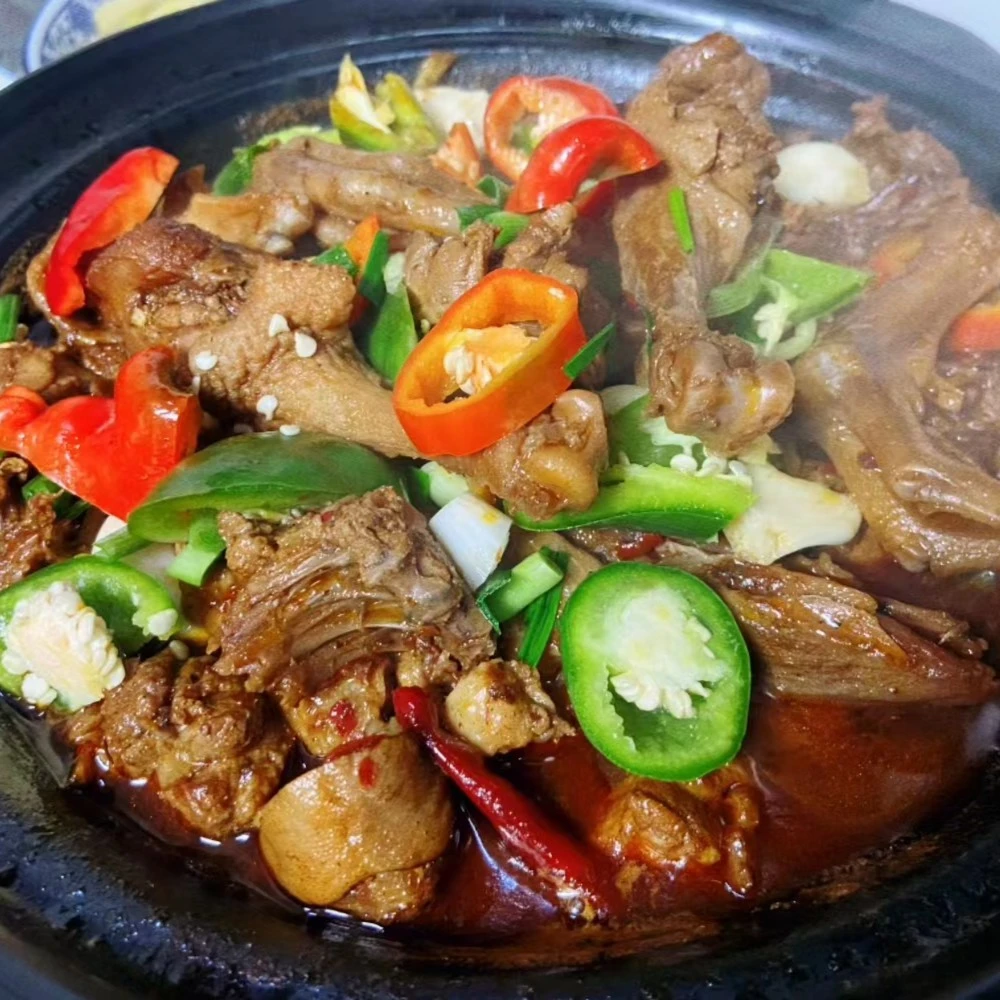 【小飛哥】谷鸭火锅农家谷鸭本地干锅地方特色开袋加热即食850克
