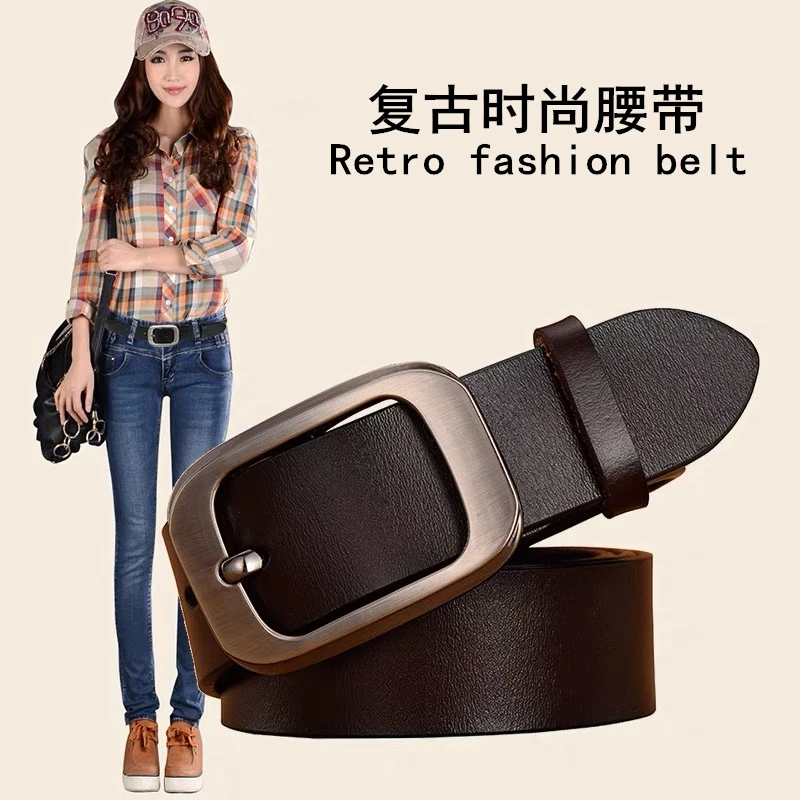 Ceres Knock正品针扣皮带女士韩版腰带高档潮流青年百搭休闲裤带