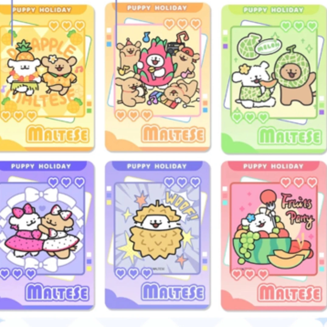 线条小狗 吉卡文创 可爱 拆盒 收藏卡牌 默认代拆不退