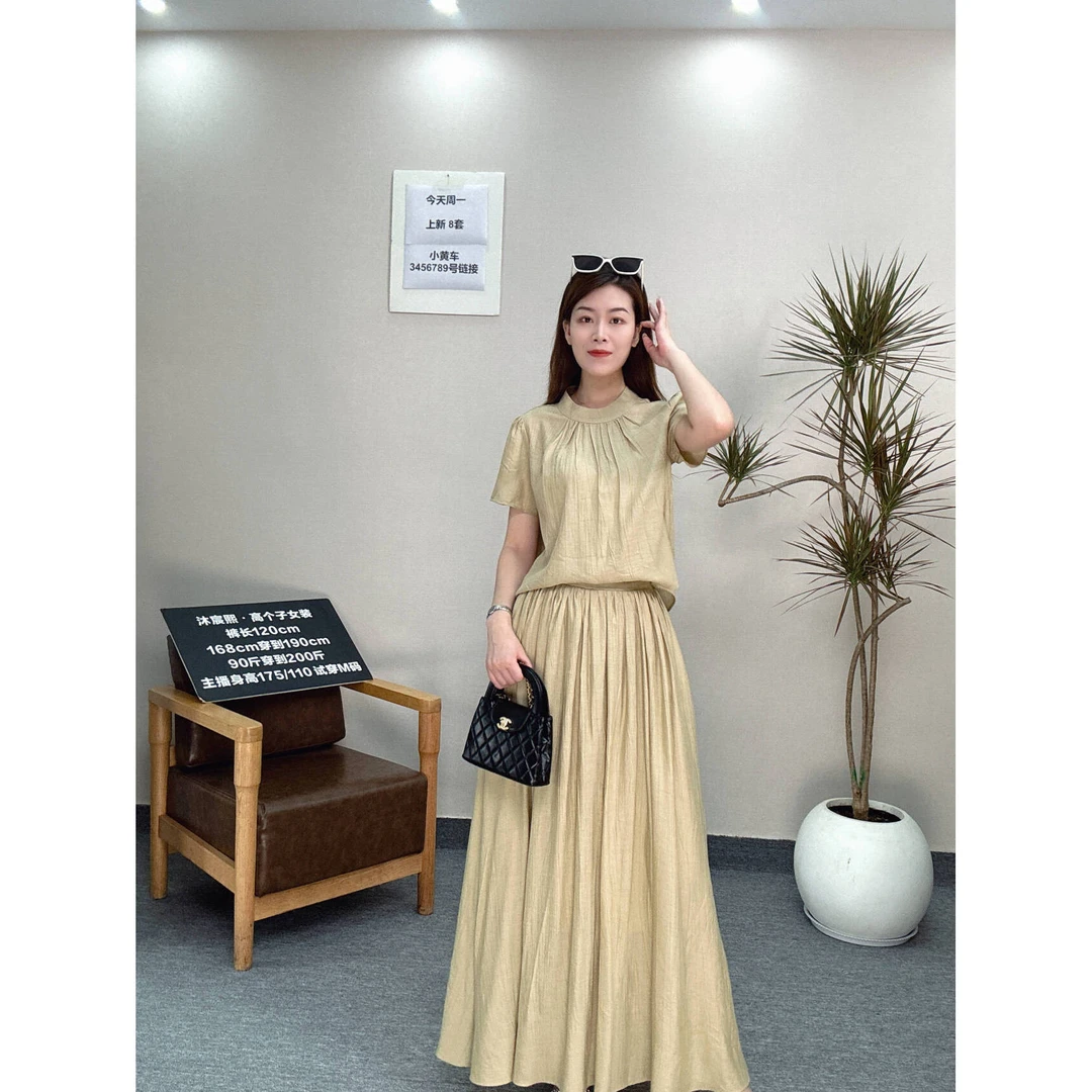 【婷婷专属】夏季新款收腰显瘦休闲设计感小众气质洋气时尚套装SOY